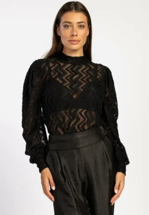 AAIKO Party Collection | Tops<Aimy Top Zwart