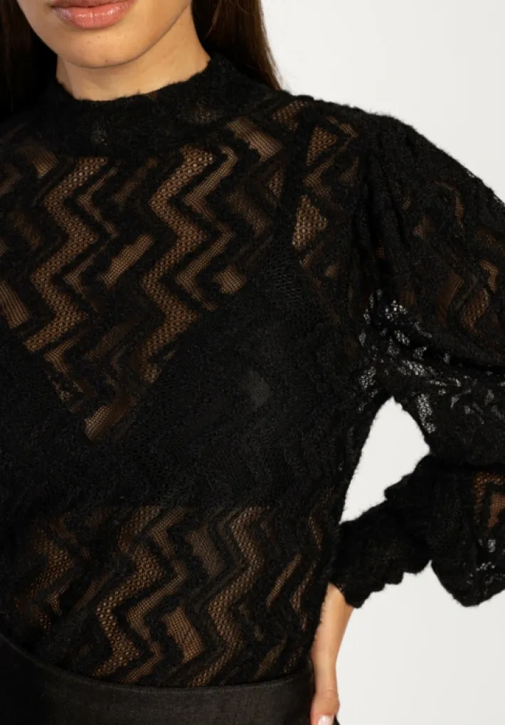 AAIKO Party Collection | Tops<Aimy Top Zwart