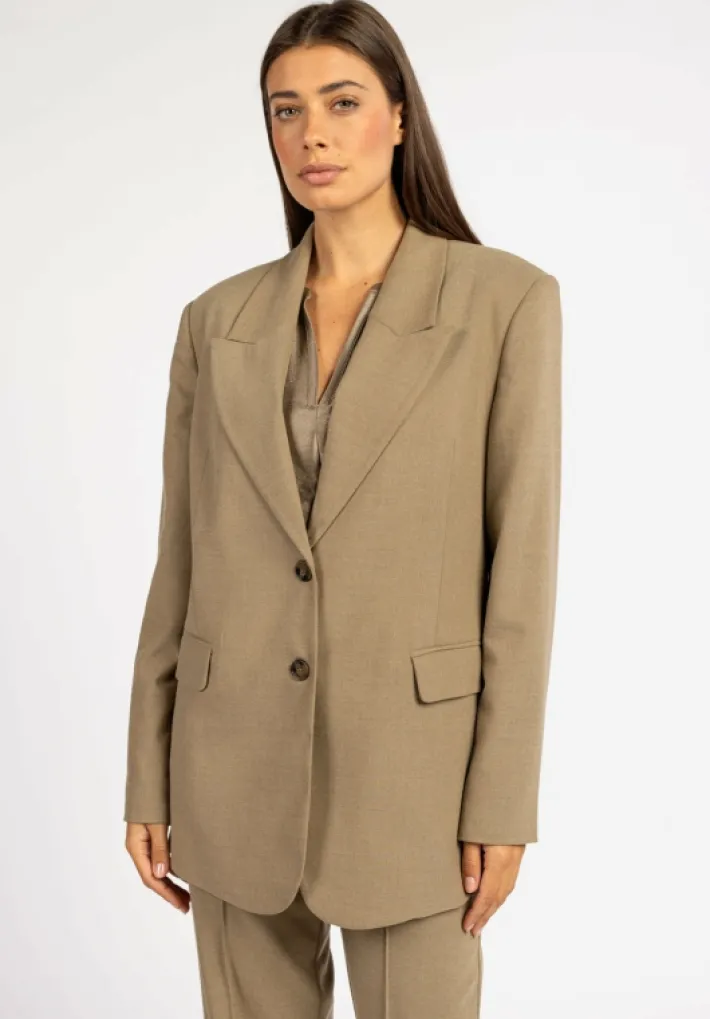AAIKO Suits | Blazers<Amanda Blazer Taupe