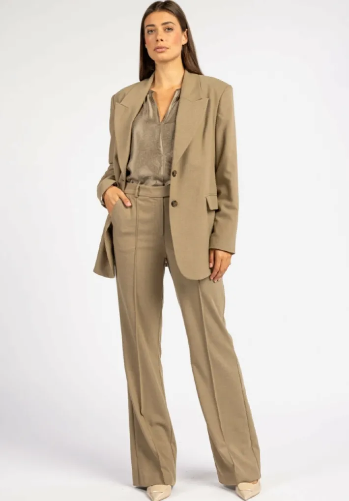 AAIKO Suits | Blazers<Amanda Blazer Taupe