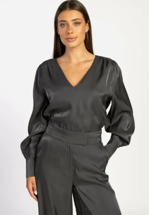 AAIKO Party Collection | Blouses<Babbi Blouse Grijs