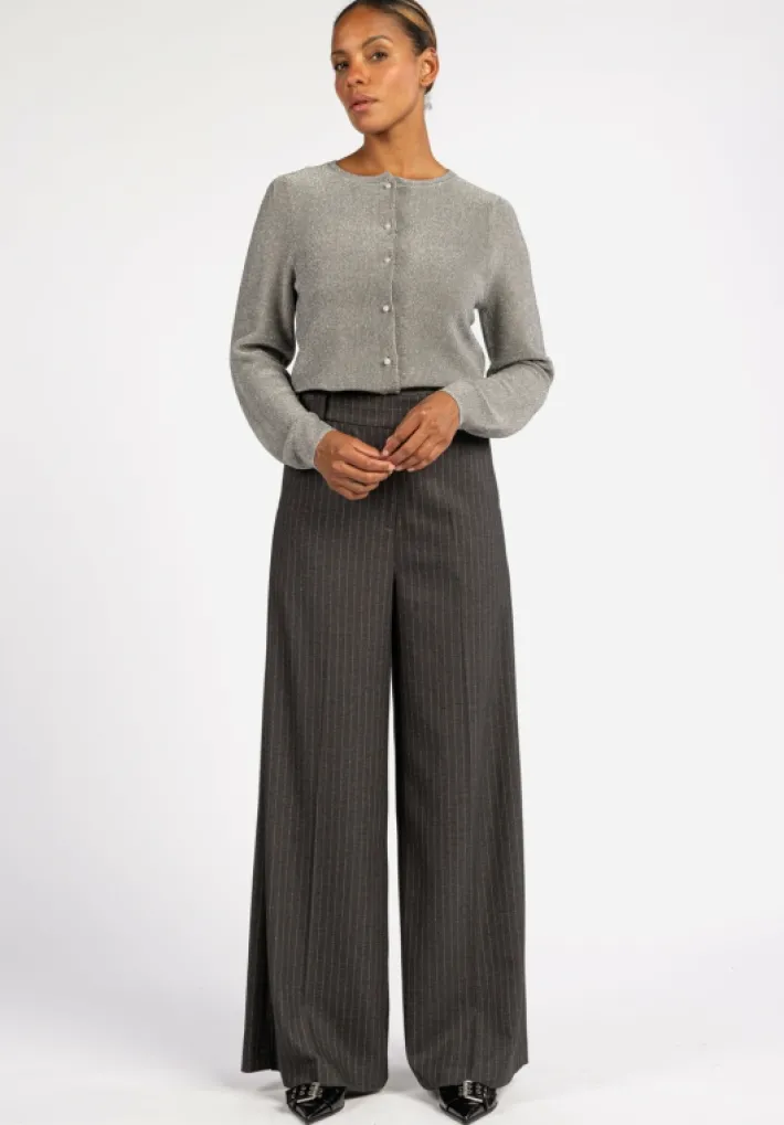 AAIKO Party Collection | Knitwear<Beth Vest Zilver
