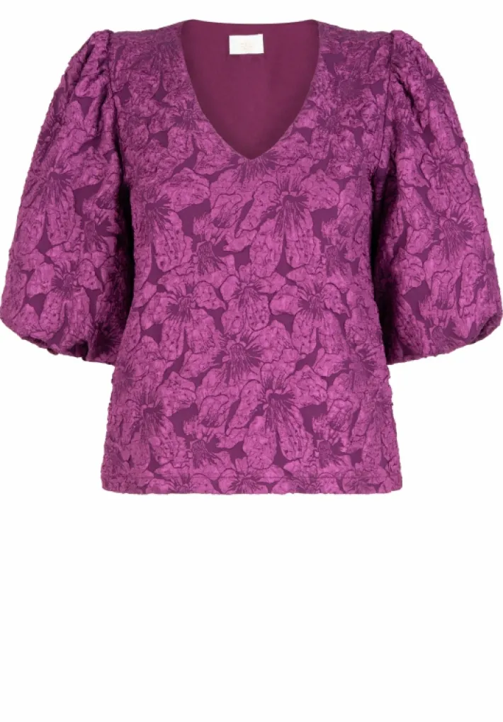 AAIKO Party Collection | Blouses<Cary Blouse Burgundy