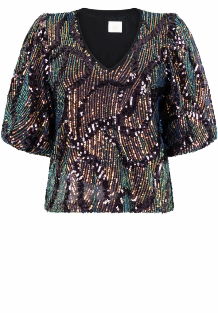 AAIKO Party Collection | Blouses<Cary Blouse Sequins