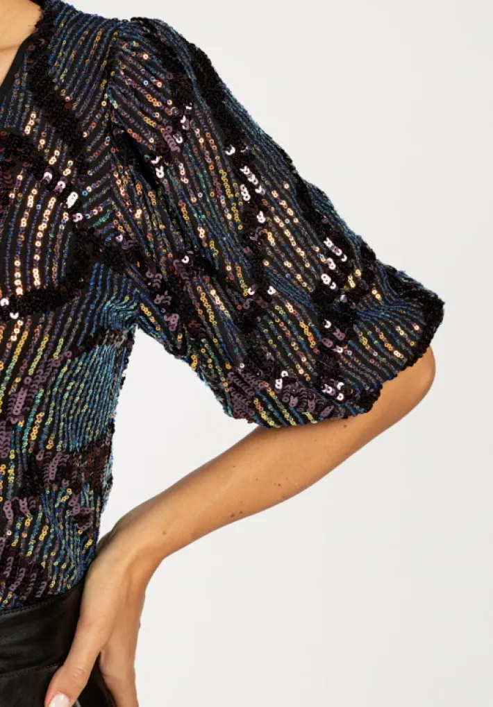 AAIKO Party Collection | Blouses<Cary Blouse Sequins
