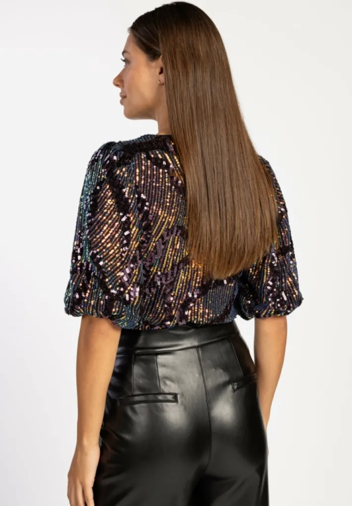 AAIKO Party Collection | Blouses<Cary Blouse Sequins