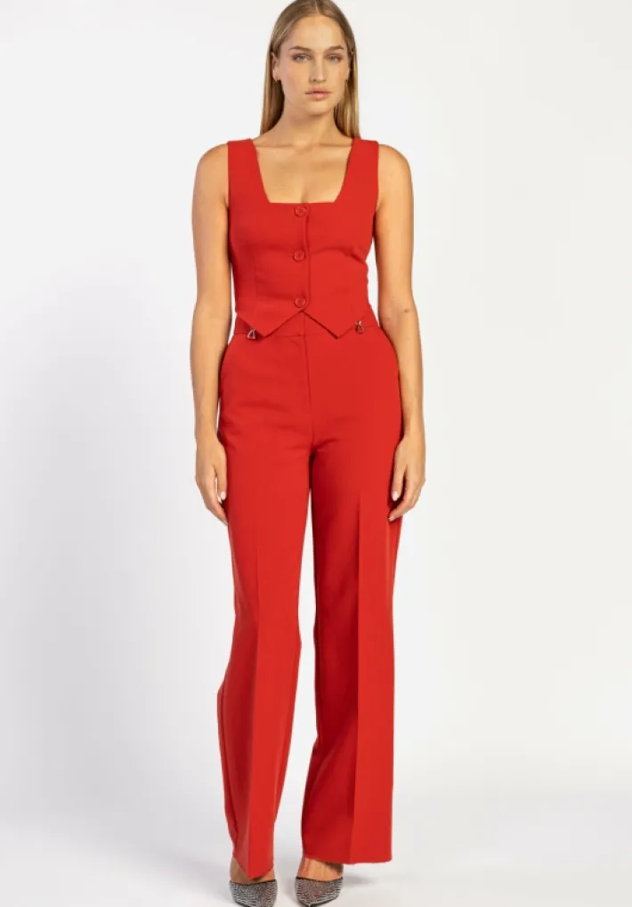 AAIKO Suits | Sustainable Styles<Cato Gilet Rood