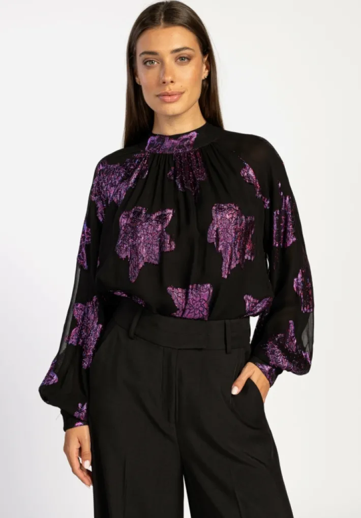 AAIKO Party Collection | Blouses<Clara Blouse Burgundy