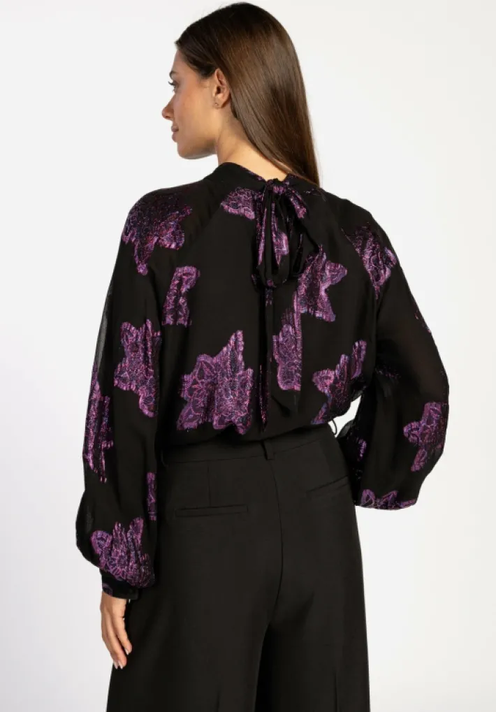 AAIKO Party Collection | Blouses<Clara Blouse Burgundy