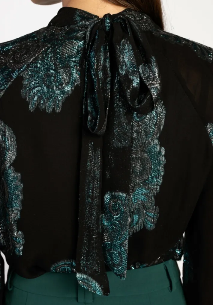 AAIKO Party Collection | Blouses<Clara Blouse Zeegroen