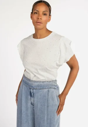 AAIKO Tops<Cora Strass Top Wit