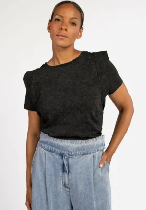 AAIKO Tops<Cora Strass Top Zwart