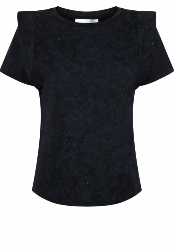 AAIKO Tops<Cora Strass Top Zwart