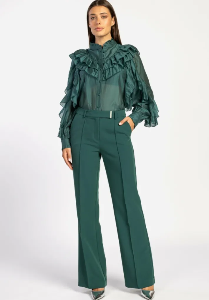 AAIKO Party Collection | Blouses<Daria Blouse Zeegroen