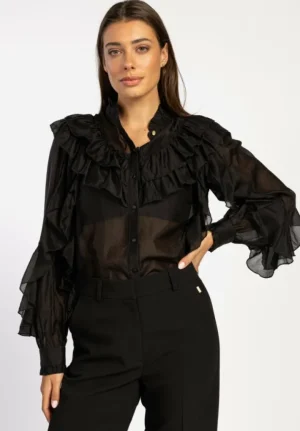 AAIKO Party Collection | Blouses<Daria Blouse Zwart