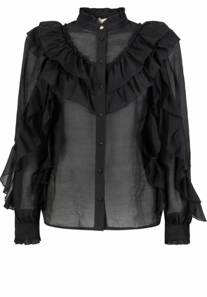 AAIKO Party Collection | Blouses<Daria Blouse Zwart