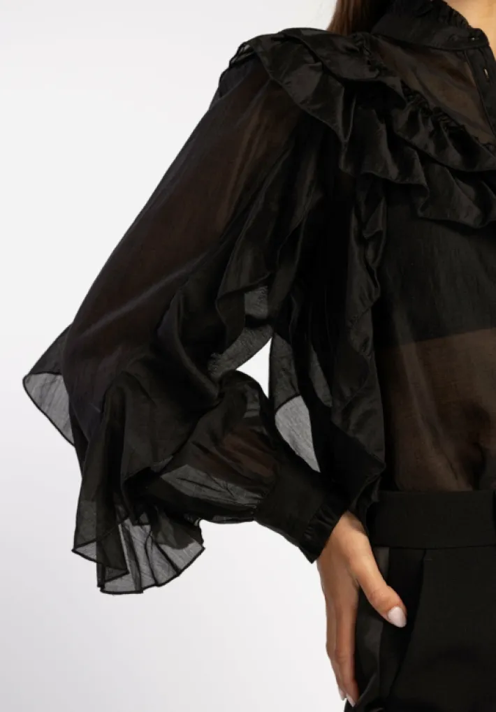 AAIKO Party Collection | Blouses<Daria Blouse Zwart