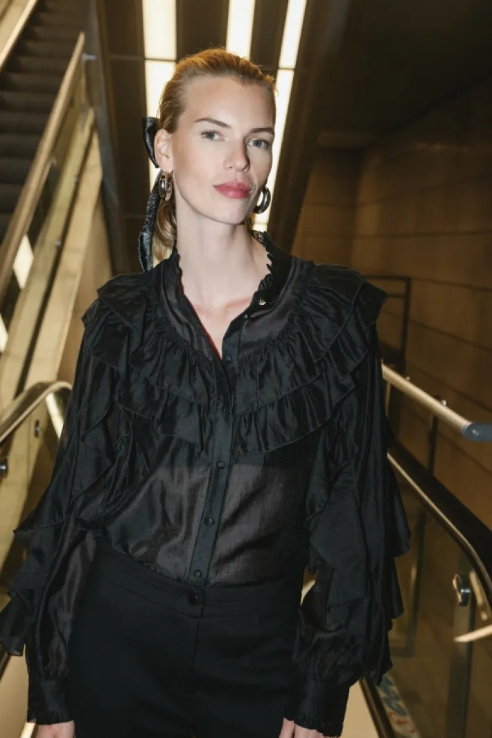 AAIKO Party Collection | Blouses<Daria Blouse Zwart