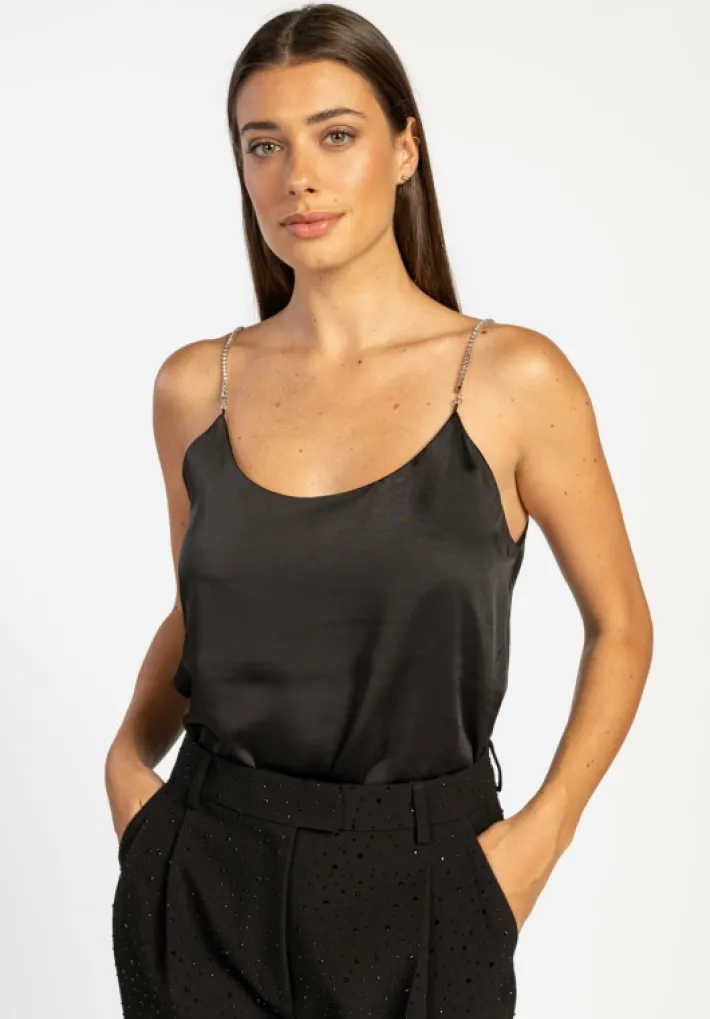 AAIKO Party Collection | Suits<Ebba Strass Broek Zwart