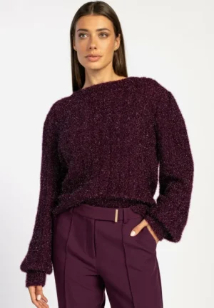 AAIKO Party Collection | Knitwear<Femme Trui Burgundy