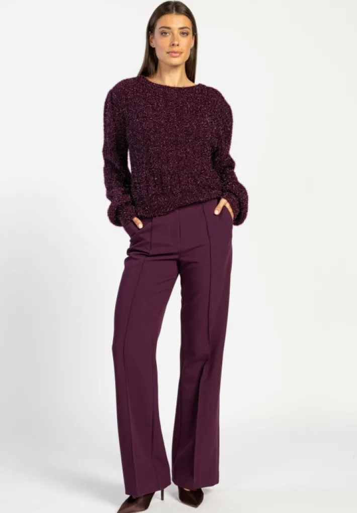 AAIKO Party Collection | Knitwear<Femme Trui Burgundy