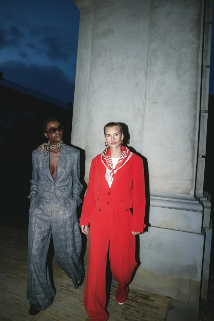 AAIKO Suits | Broeken<Frederique Tweed Broek Grijs