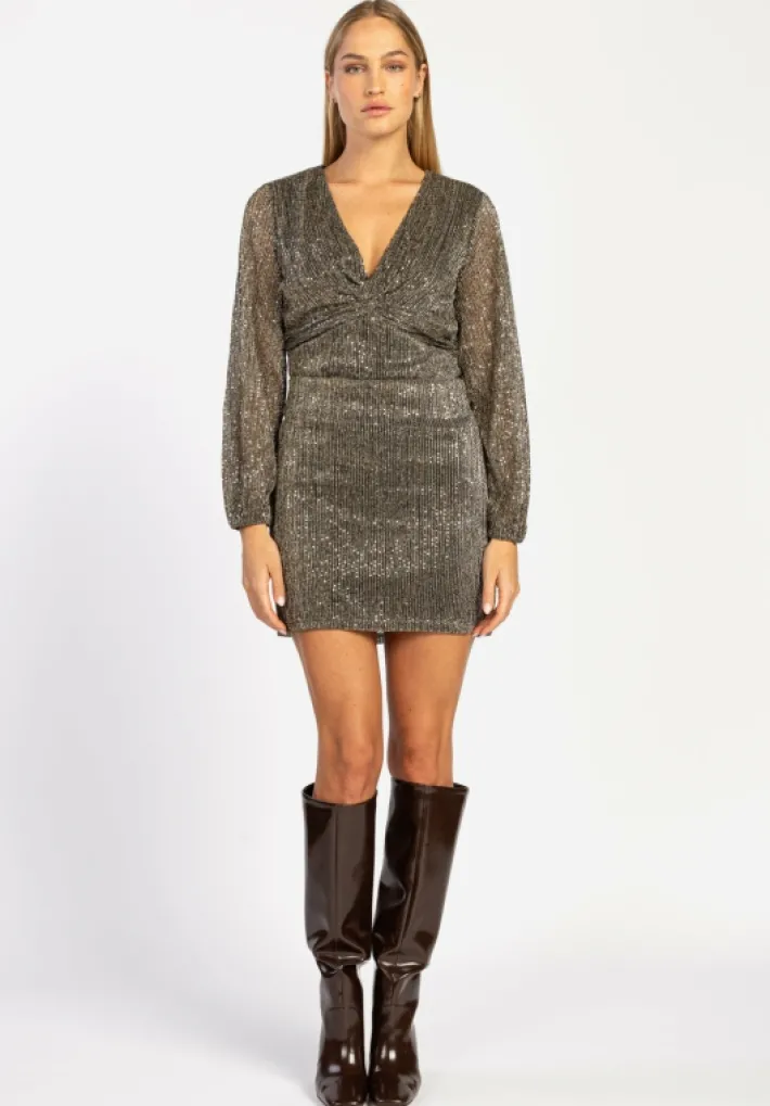 AAIKO Party Collection | Jurken<Gwen Mesh Jurk Goud