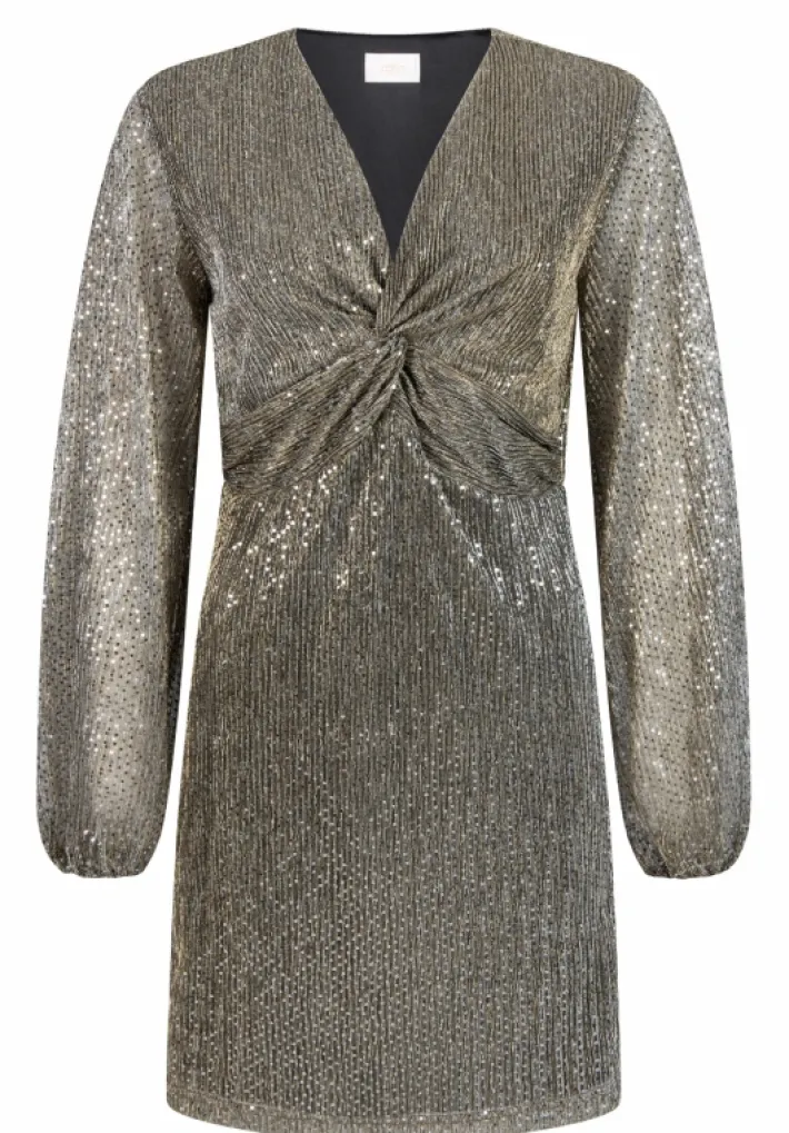 AAIKO Party Collection | Jurken<Gwen Mesh Jurk Goud