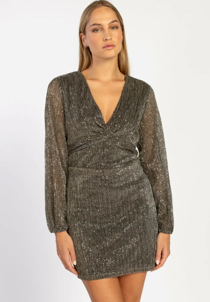 AAIKO Party Collection | Jurken<Gwen Mesh Jurk Goud
