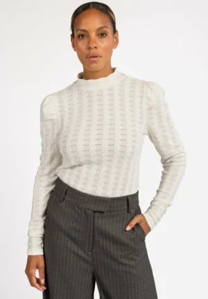 AAIKO Tops<Ivona Zig-Zag Top Wit
