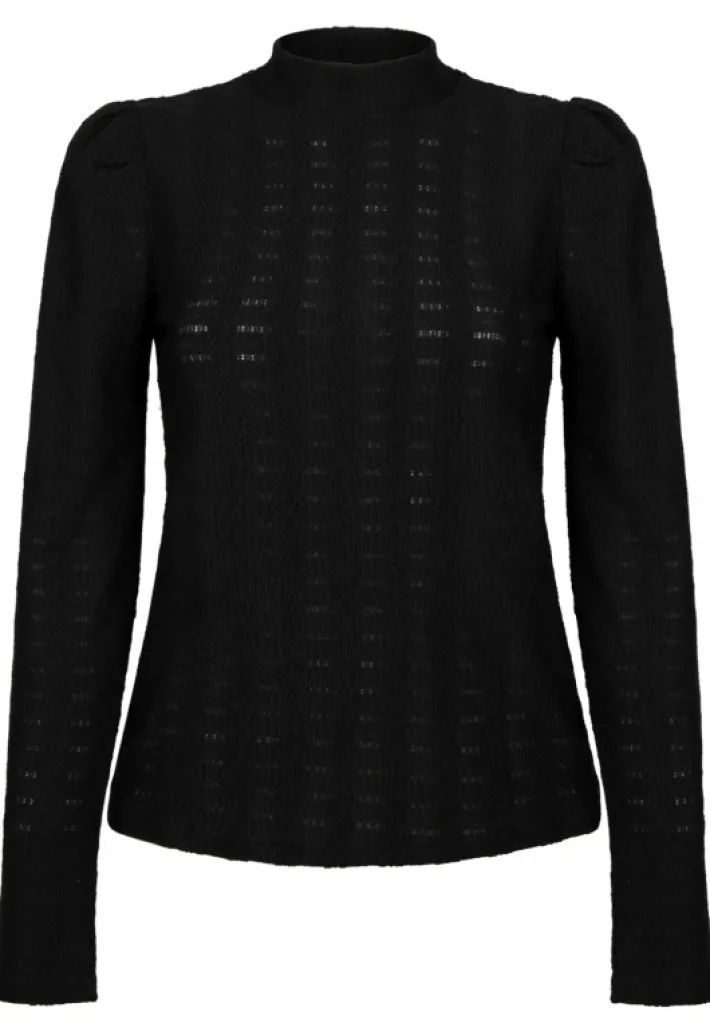 AAIKO Tops<Ivona Zig-Zag Top Zwart