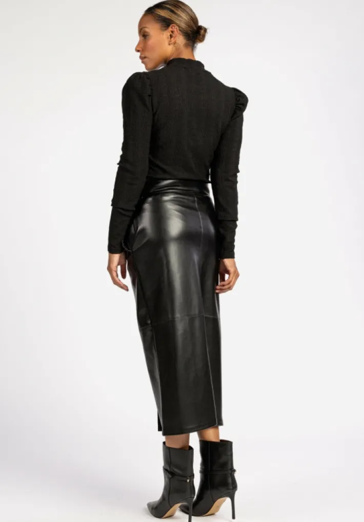 AAIKO Tops<Ivona Zig-Zag Top Zwart