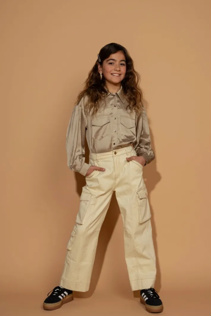 AAIKO Trousers | Broeken<Jutta Cargo Broek Beige