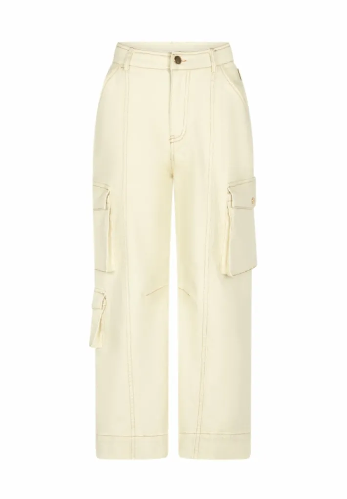 AAIKO Trousers | Broeken<Jutta Cargo Broek Beige