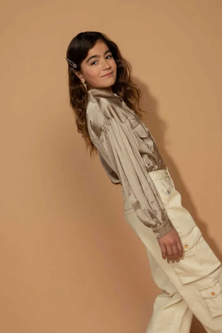 AAIKO Trousers | Broeken<Jutta Cargo Broek Beige