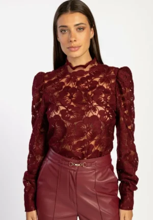AAIKO Party Collection | Tops<Muze Top Bordeaux