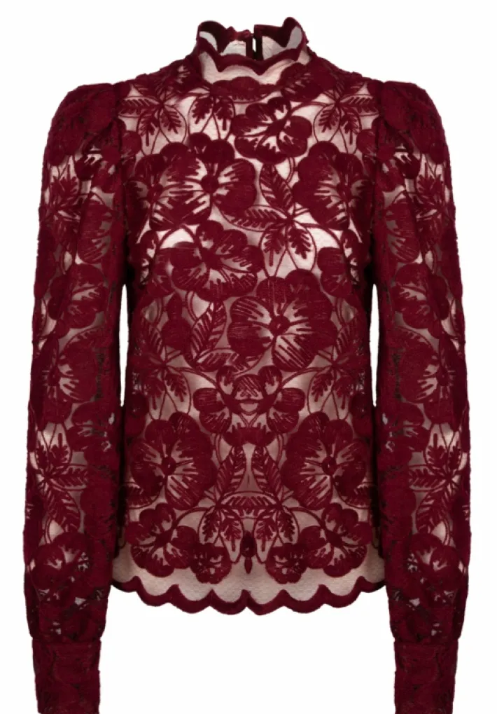 AAIKO Party Collection | Tops<Muze Top Bordeaux
