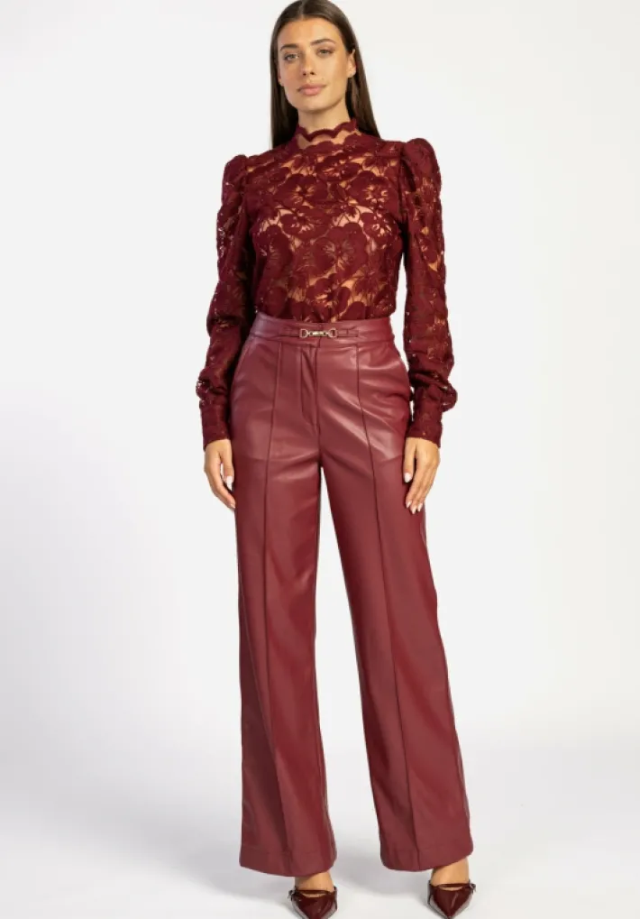 AAIKO Party Collection | Tops<Muze Top Bordeaux