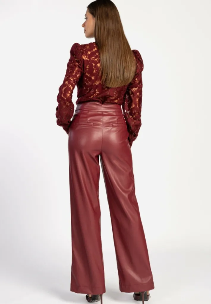 AAIKO Party Collection | Tops<Muze Top Bordeaux