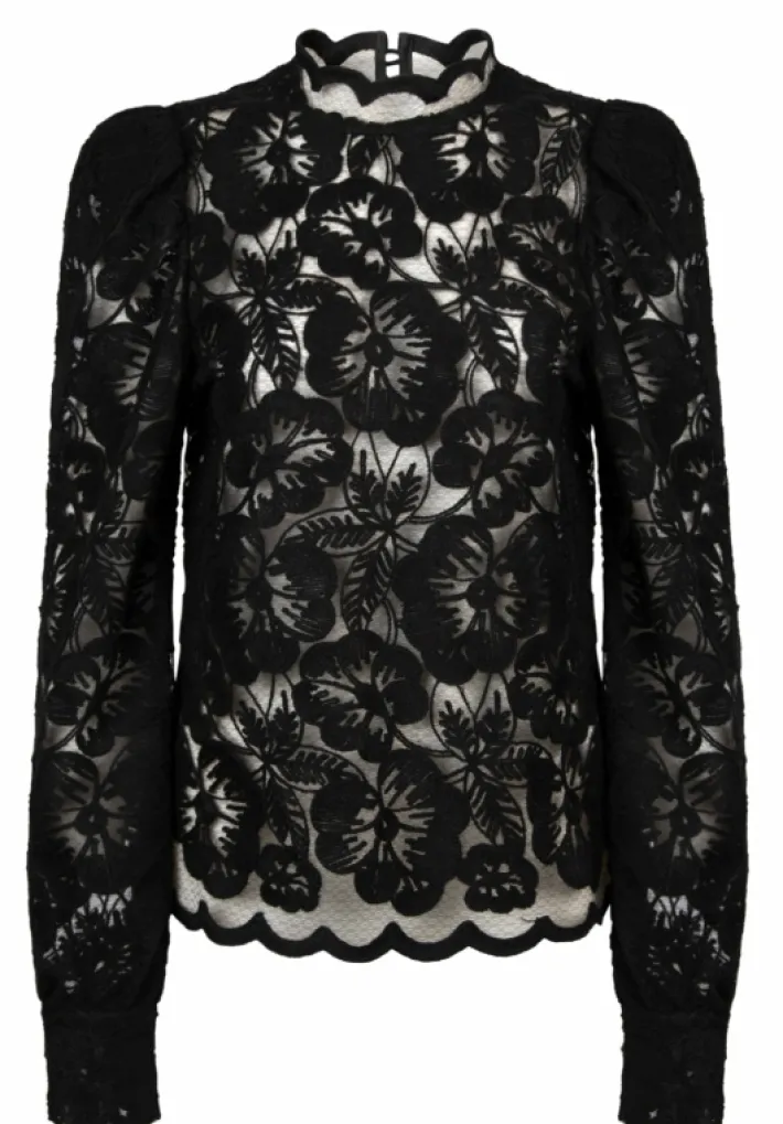 AAIKO Party Collection | Tops<Muze Top Zwart