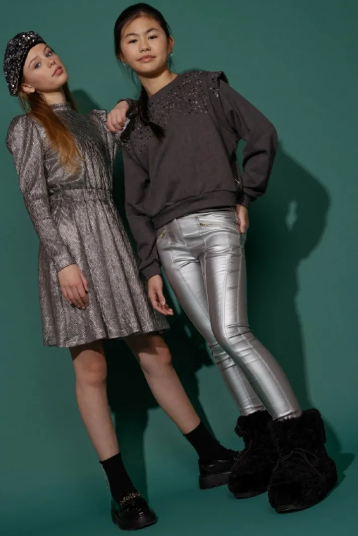 AAIKO Dresses | Jurken<Nimra Jurk Zilver