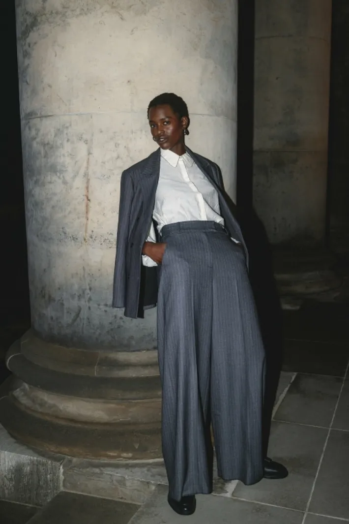 AAIKO Suits | Broeken<Nore Pinstripe Broek Grijs