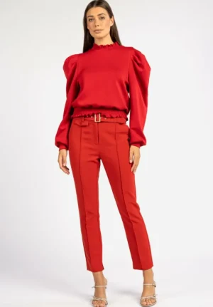 AAIKO Suits | Broeken<Parene Belt Broek Rood
