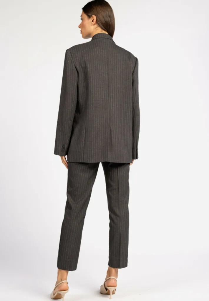 AAIKO Suits | Broeken<Parene Pinstripe Broek Grijs