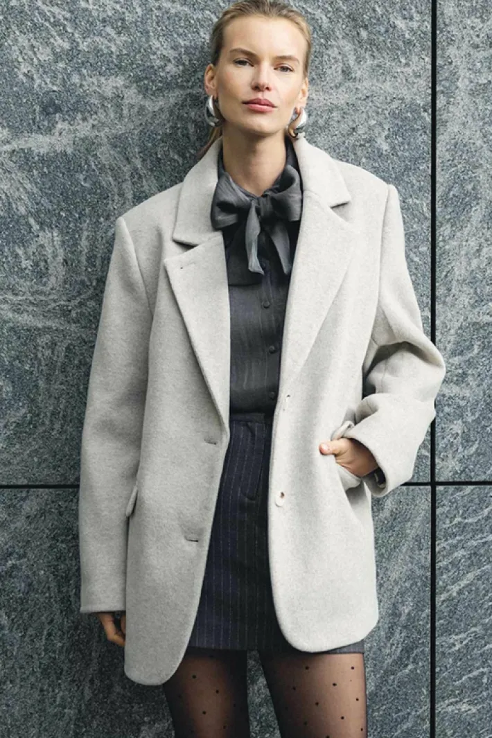 AAIKO Rokken | Suits<Pascale Pinstripe Rok Grijs