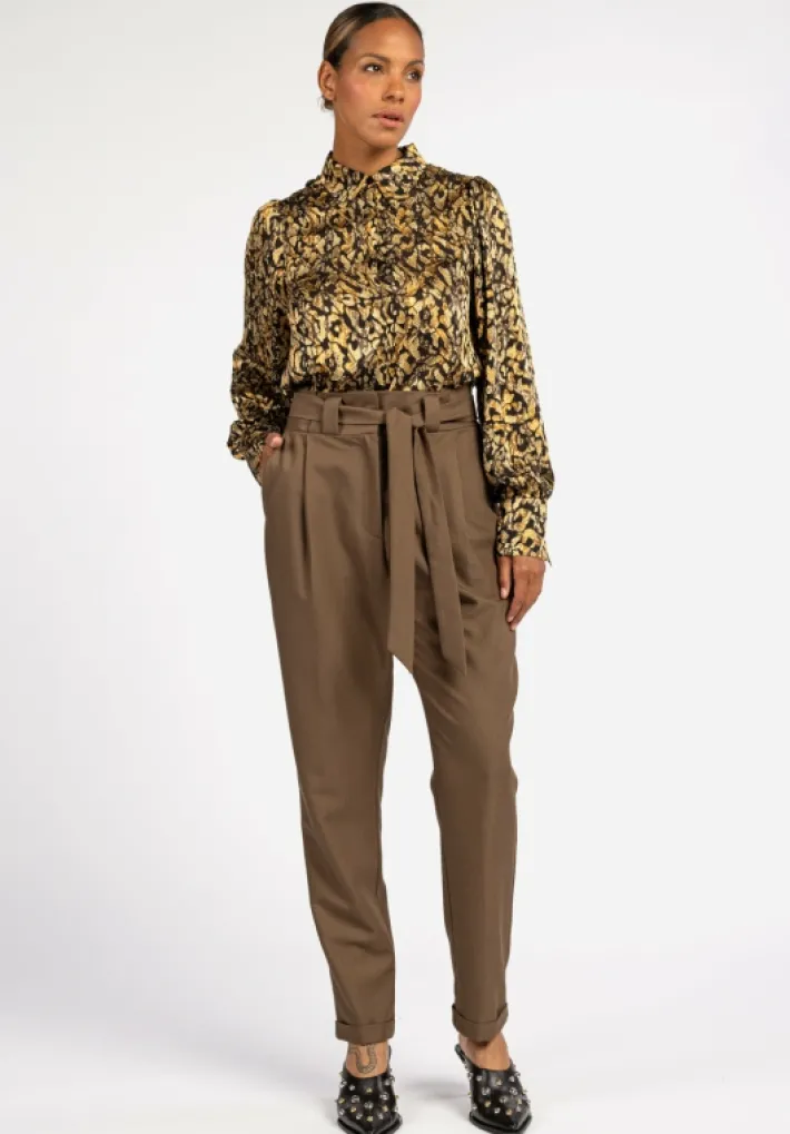AAIKO Blouses<Pillar Blouse Goud