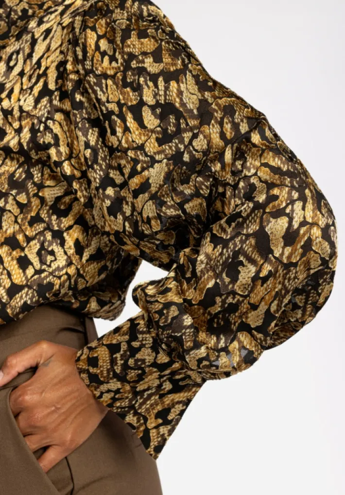 AAIKO Blouses<Pillar Blouse Goud