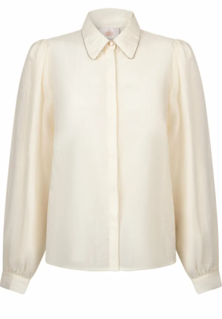 AAIKO Blouses<Pillar Chain Blouse Wit