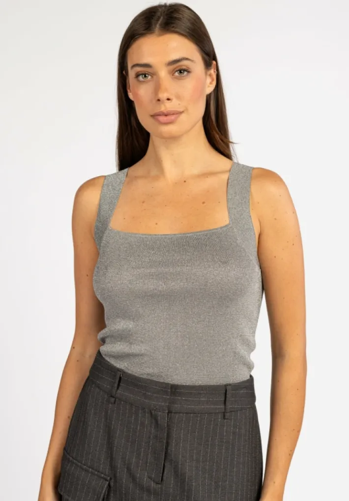 AAIKO Party Collection | Tops<Quin Top Zilver