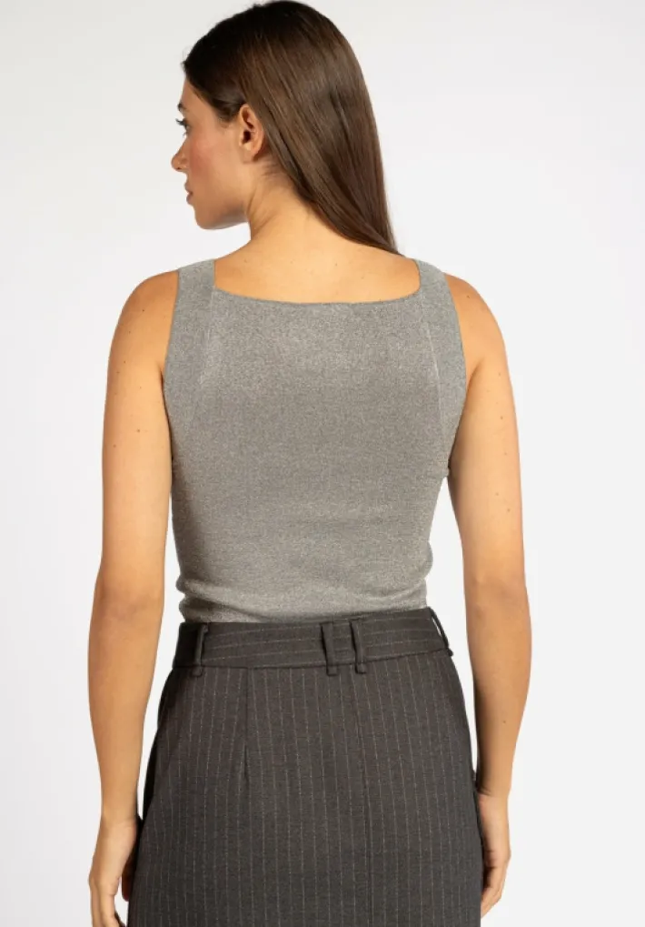 AAIKO Party Collection | Tops<Quin Top Zilver